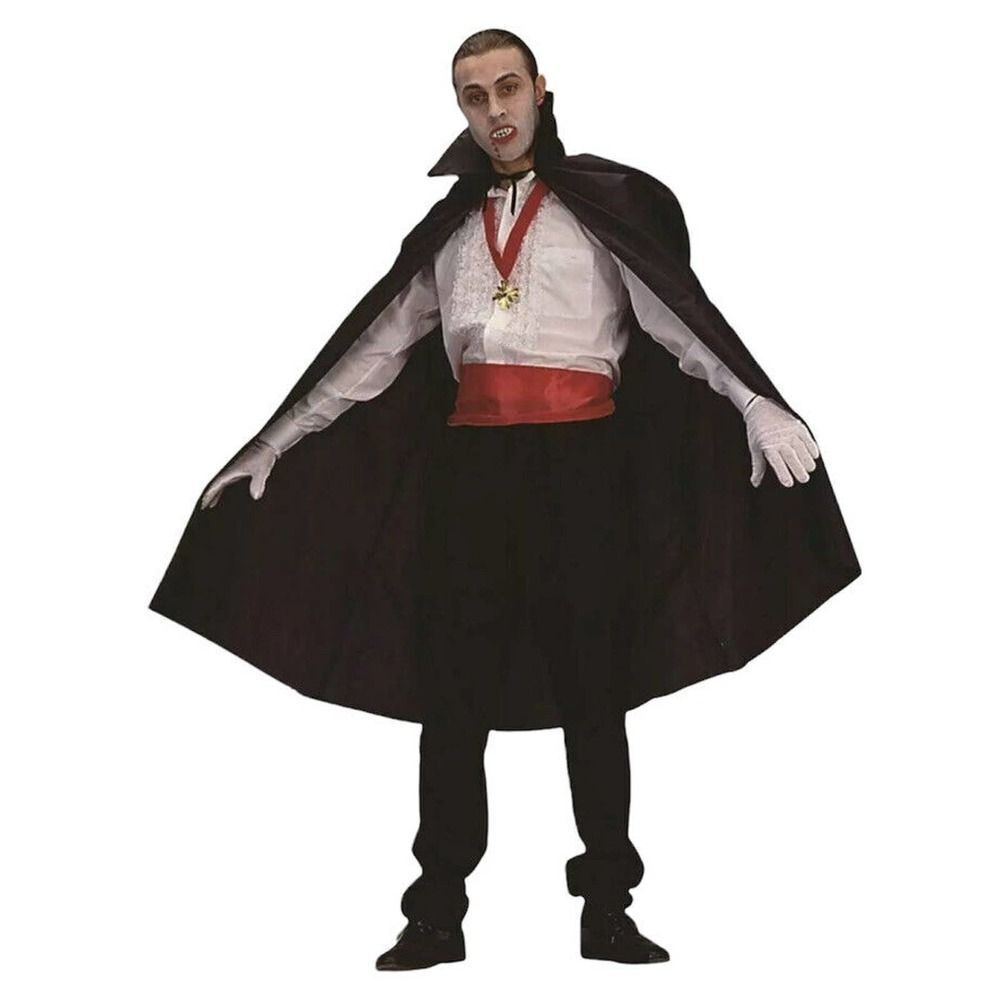 RG Costumes 75051 Black Polyester Costume Cape - 45” Halloween Costume Dress Up